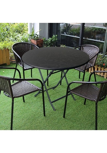 Besthome1 Yüksek Kaliteli Suntek Yuvarlak Masa Örtüsü, 27.5-33.5 Inç, Siyah, Mekan Tasarımında İyileştirici Çok Renkli