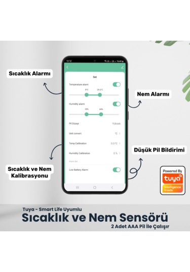 Zigbee Sıcaklık Ve Nem Sensörü