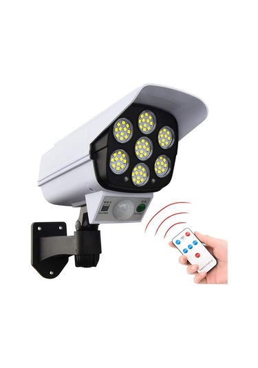 Sahte Kamera Görünümlü Güneş Enerjili Sensörlü Aydınlatma