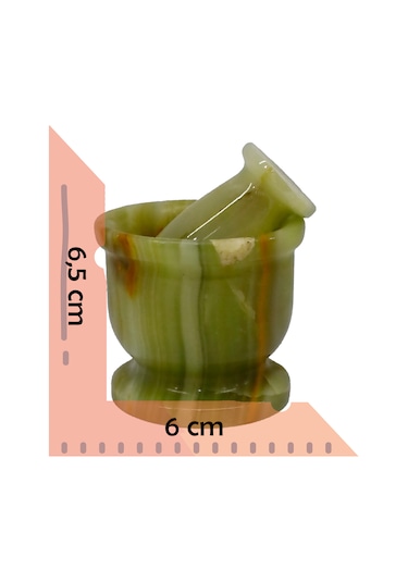 El Yapımı Oniks Doğal Taş Ayaklı Havan - Doğal, Şık Ve Dekoratif