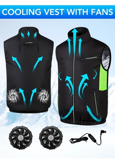 Challenger Usb Fanlı Klima Yeleği Siyah 3 Hız Ayarlı 9 Kanatlı Sessiz Outdoor Serinletme Not: Character Count İncluding Spaces İs 74