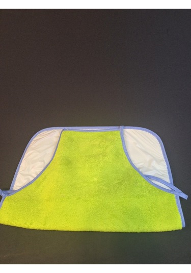 Peluş Mutfak Önlüğü / Su Geçirmez Yeşil Başak Ev Tekstili