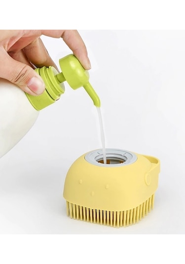 Çok Amaçlı Hazneli Fırça Kese Lif Masaj Aleti