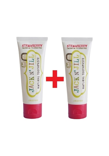 Jack N' Jill Çilek Aromalı Doğal Diş Macunu 50 G x 2