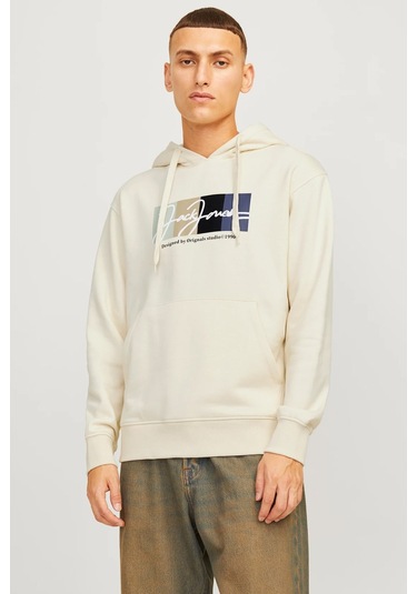 Jack & Jones Jorportland Erkek Sweat 12262421 Ekru