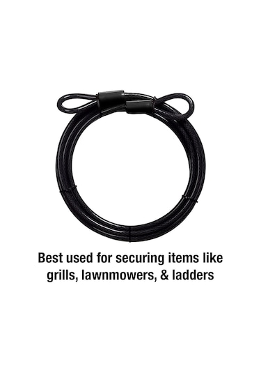 Master Lock 72dpf 15 Ft İlmekli Uçlu Örgülü Çelik Kablo Ve 3/8 In
