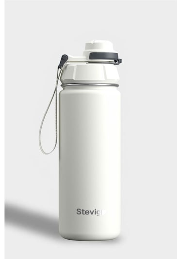 Stevig 1 Hand Leak-proof Sızdırmaz Çelik Termos 500 Ml Star Whıte St-220