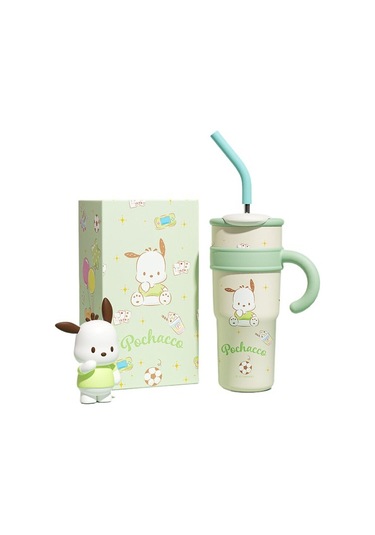 Karikatür Büyük Kapasiteli Paslanmaz Çelik Su Şişesi Oyuncaksız 1200 Ml Duc0k7 Yeşil