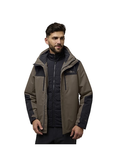 Jack Wolfskin Jasper 3ın1 Jkt M Erkek Outdoor Montu A61858-5719 Haki A61858-5719 Kahverengi