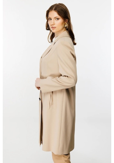 Ekol Minimalist Midi Pardesü: Günlük & İş Stilleri İçin Oversized Camel