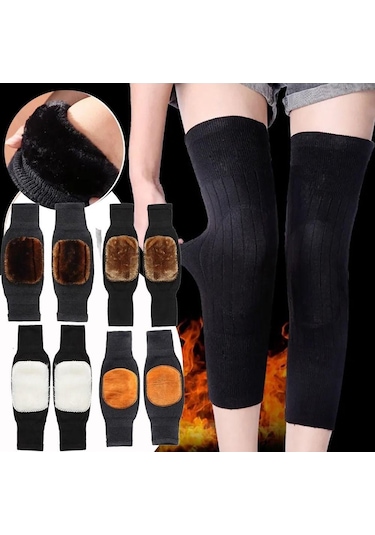 Sıcak Kış Dizlik Soğuk Geçirmez Kalınlaşmak Diz Kol Diz Koruma Koruyucu Yün Dizlik Kadın Erkek