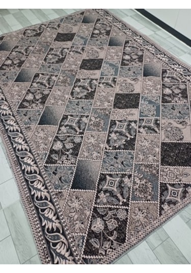 Savan Dokuma Halı Örtüsü 4m² 170 240 Kale Siyah&pudra2 Diğer