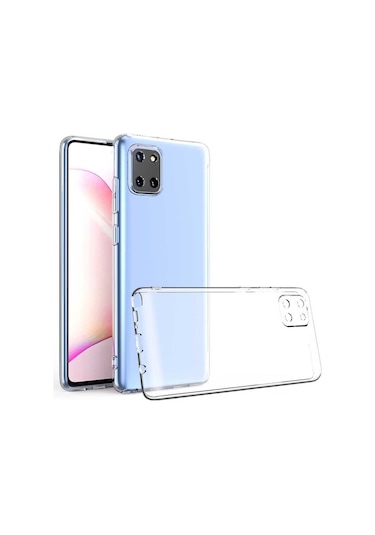 Samsung Galaxy Uyumlu Note 10 Lite Kapak Kamera Korumalı Süper Silikon Şeffaf Kapak
