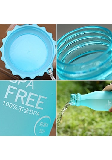 Cbtx 550 Ml Don Sızdırmaz Plastik Taşınabilir Soda Şişesi Mühürlü Basit Öğrenci Kullanışlı İçecek Şişesi