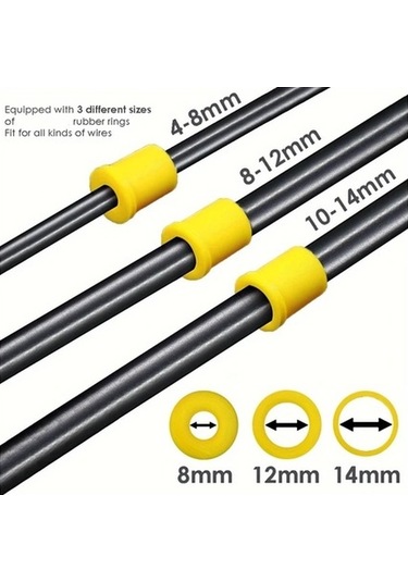 Fastbuy Tanoscco Parlak Metal Ve Plastik 3 Yollu 6 Pin M25 Dis Mekan Kutusu Siyah 14mm Kablo