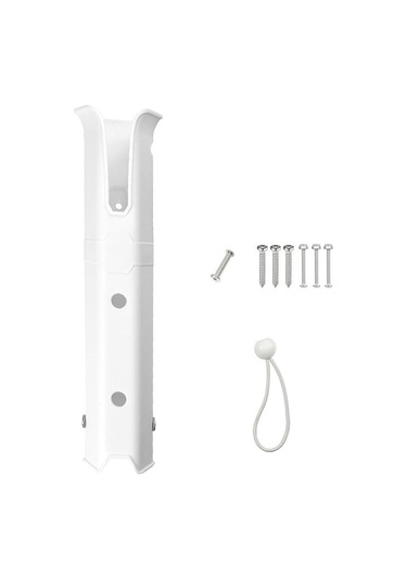 Geeksen Plastik Balıkçılık Kamışı Tutucu Beyaz Güncellenmiş Versiyon - Bot, Kayık, Araç Ve Duvar Montajı İçin Taşıma/depolama Aleti Beyaz