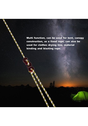 Skycity 4'lü Multifonksiyonlu Aydınlatıcı Çadır Rengi, 3mm Poliester/nilon, Alüminyum Kilit, 4m Uzunluk, Sarı - Kamp, Pergola, Çamaşır Ç晾晒 İçin Sarı