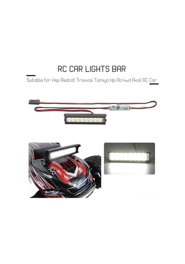 Flybuy 55mm 16 Led Metal Far Barı - 3 Işık Modu - Traxxas, Tamiya, Axial Uyumlu Rc Araba Işık Çubuğu