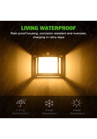 Forlife 12watt Güneş Enerjili Solar Dekoratif Duvar Apliği 2 Adet