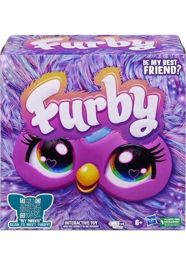 Hasbro Furby Mor, 15 Moda Aksesuarı, İnteraktif Peluş Oyuncaklar
