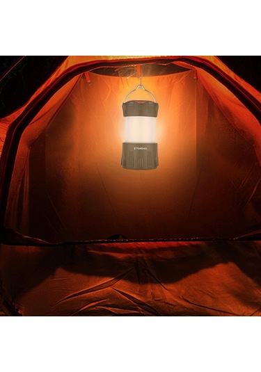 Tomshoo Led Kamp Feneri Tip C Şarj Edilebilir Kamp Işığı Suya Dayanıklı Taşınabilir Çadır Işığı Siyah