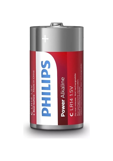 Philips Lr14P2B/05 Power Alkaline Orta Boy C Pil 2'li