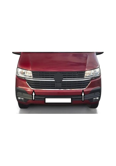 Vw Volkswagen Transporter T6.1 Uyumlu Ön Panjur U Çıtası 2020 Ve Sonrası Paslanmaz Krom