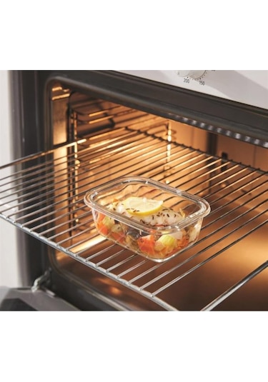 Luminarc Kare Cam Saklama Kabı 122 Cl 18x18x7 CM