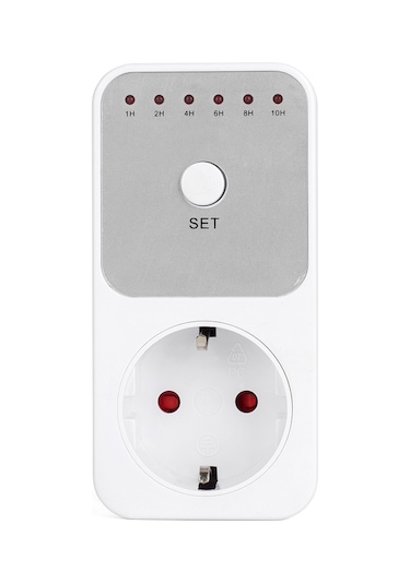 Konesam Otomatik Kapatma Özelliği 1-10 Saat Geri Sayım Zamanlayıcı Prizi, Akıllı Elektrik Cihazı Kontrolü, Eu Standartı, Ac240v Classıc