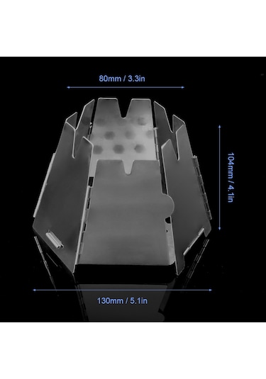 Ximistore9 Çelik Fırın: Çadır, Yürüyüş İçin Katlanabilir, Isı Odaklı Dış Mekan Mangal Ve Pişirme Aleti Çok Renkli
