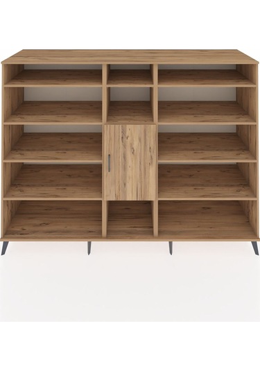 Kronos Dolap 12 Raflı Tek Kapaklı 220x59x163 Çam-çam Çam-çam