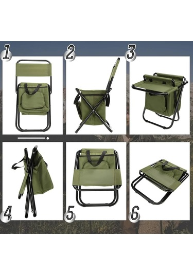 Balıkçı Taburesi Ayrılabilir Taşınabilir Katlanır Sandalye Plaj Kırmızı
