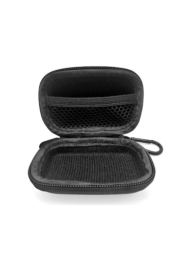 Padalink Eve Materyalli Spo2 Cihazı Kılıfı - Su Geçirmez, Şok Proof, Cep Boyutunda, Çantaya Takılabilir, Ağızlı Cep İçerikli Siyah