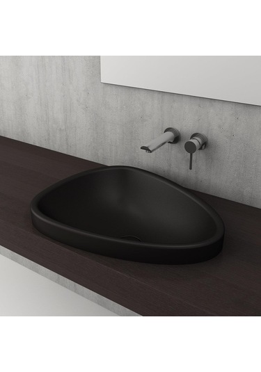 Bocchi Etna Tezgah Üstü Lavabo 58 CM Mat Siyah 1112-004-0125