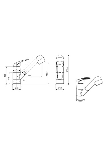 Eviye Bataryası Yatay Spiralli Berber Krom
