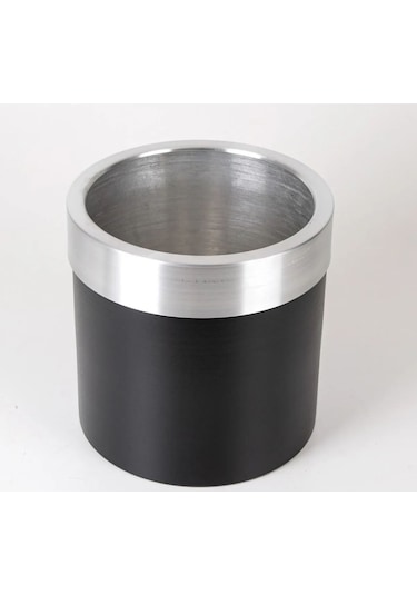 Rüzgar Yapay Çiçekçilik 30x30 Siyah Silver Saksı Siyah Gümüş