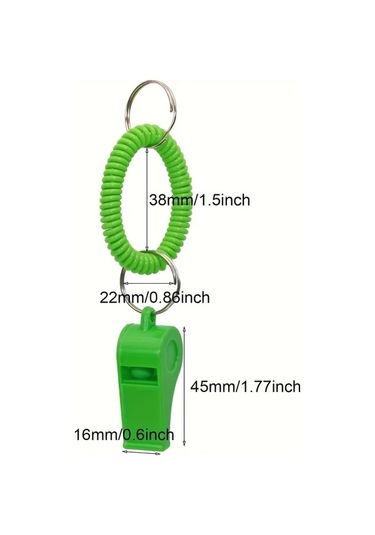 Willowhaven 20 Adet Karışık Renk Eva Spor Düdük Kol Bantlı Dayanıklı Koç Okul Futbol Acil Durum