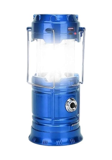 Solar Şarjlı Kamp Lambası Güneş Enerjili Kızaklı Kamp Feneri Çadır Feneri Led Işıldak Çoklu Renk