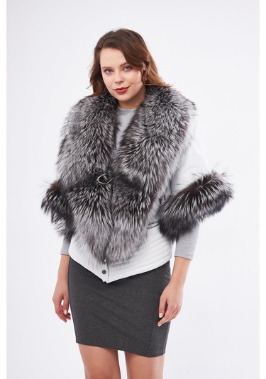 Derinss Dka1717 Hakiki Deri Kadın Beyaz Kaban/mont 001