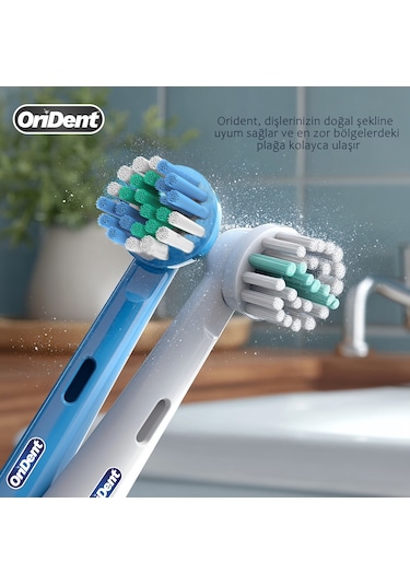 Panda Kids - Çocuklara Özel Oral-b Uyumlu 8 Adet Yedek Başlık Nazik Temizlik Ve Diş Eti Koruması