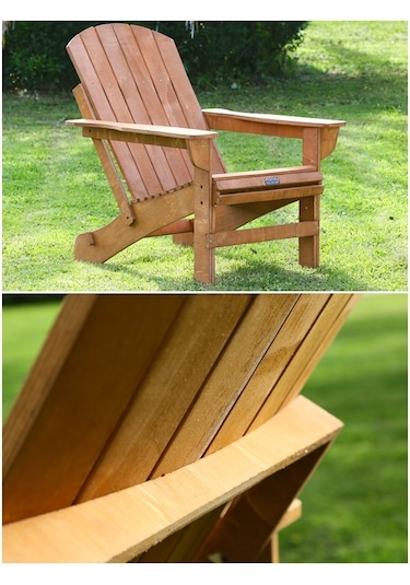 Mandu Adirondack Ahşap Bahçe Sandalyesi Fındık (551457247) Ahşap