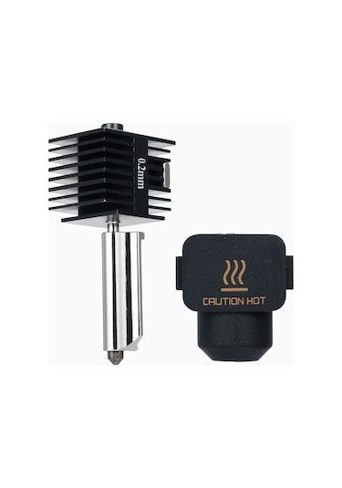 Jeemson Bambu Lab A1/a1mini Uyumlu 0.2mm Sert Çelik Nozzle, Isıl Uç Seti, 3d Yazıcı Ekipmanı, Ekstruder Değiştirme Parçası, Silikon Kılıf Diğer