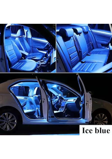 Dacia Duster Sandero Lodgy Dokker Logan Jogger Için Araba Led Iç Işık Ice Blue 8000k Dokker 12-21 10pcs 1 Piece Set