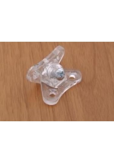 T Köşe Şeffaf Mobilya Kelebek Bağlantısı 4 Adet