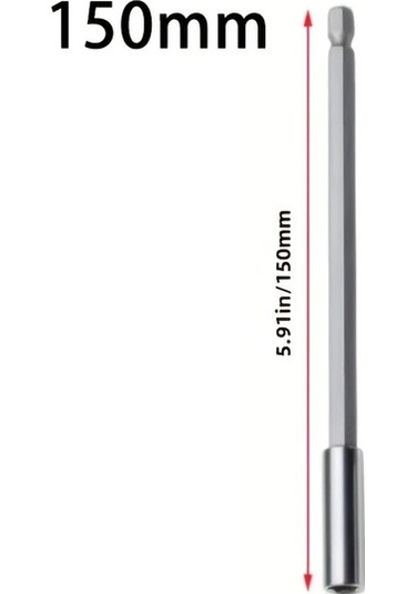 Willowhaven 1/4 İnç Şaftlı 150mm Promaster Manyetik Uzatmalı Uç Seti - Elektrikli Matkaplar İçin Uzun Saplı Vidalama Uçları Diğer