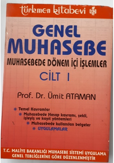 Genel Muhasebe Muhasebede Dönem Içi Işleml Cilt 1 1996 Yılı Basım