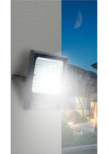 Solar Güneş Enerjili 100 Watt Kumandalı Led Aydınlatma Projektör