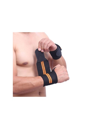 Bır Boyut-1 Parça Ayarlanabilir Ağırlık Kaldırma Kayışı Fitness Salonu Spor Bilek Wrap Bandaj El Desteği Bileklik 6 Renkler-5 Çok Renkli