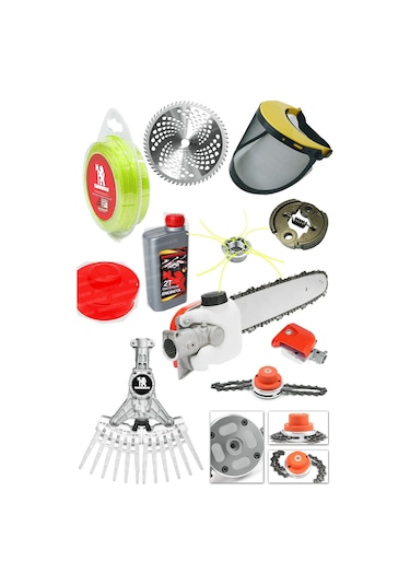 Swazer S10 Süper Set Yan Tipi Tırpan + 2T Yağ + Canavar Başlık +