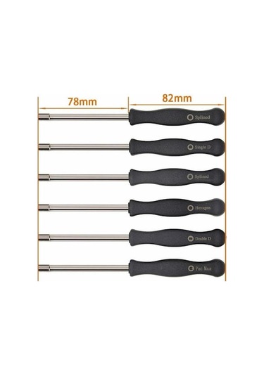 Xiyyadms Husqvarna, Poulan, Echo İçin Karbüratör Ayar Takımı, 6 Parçalı Çok Fonksiyonlu Bakım Seti.